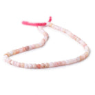 4mm Pink Peruvian Opal Micro Faceted Cube Beads 12 inch 75 pieces - Beadsofcambay.com