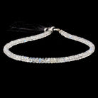 4mm Rainbow Moonstone Faceted Rondelle Beads 10 inch 105 beads AAA - Beadsofcambay.com