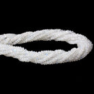 4mm Rainbow Moonstone Faceted Rondelle Beads 14 inch 110 pieces - Beadsofcambay.com