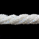 4mm Rainbow Moonstone Faceted Rondelle Beads 14 inch 110 pieces - Beadsofcambay.com