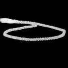 4mm Rainbow Moonstone Faceted Rondelle Beads 14 inch 110 pieces - Beadsofcambay.com