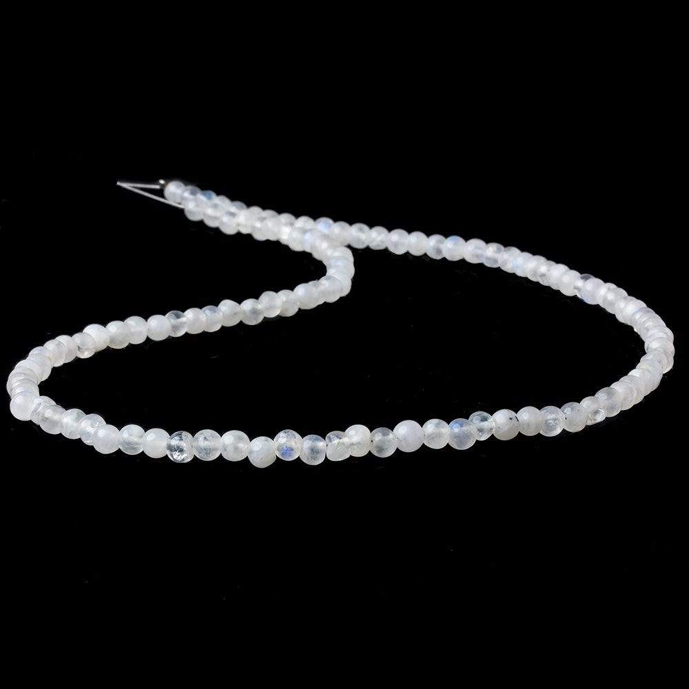 4mm Rainbow Moonstone Plain Round Beads 16 inches 114 beads - Beadsofcambay.com