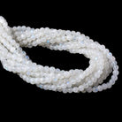 4mm Rainbow Moonstone Plain Round Beads 16 inches 114 beads - Beadsofcambay.com