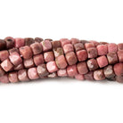 4mm Rhodonite micro faceted cubes 12 inch 80 beads - Beadsofcambay.com