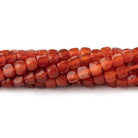 4mm Shaded Carnelian Micro Faceted Cube Beads 12 inch 80 pieces - Beadsofcambay.com