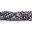 4mm Shaded Purple & Violet Spinel Checkerboard Faceted Calibrated Coins 12.5 inch 86 Beads AA