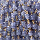 4mm Tanzanite plain heshi Vermeil Chain by the foot - Beadsofcambay.com