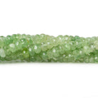 4mm Tsavorite Garnet Beads Faceted Rondelle 17.5 inch 171 pieces - Beadsofcambay.com