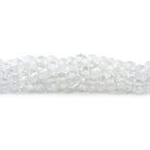 4mm White Topaz Faceted Rondelle Beads 13 inch 115 pieces - Beadsofcambay.com