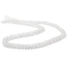 4mm White Topaz Faceted Rondelle Beads 13 inch 115 pieces - Beadsofcambay.com