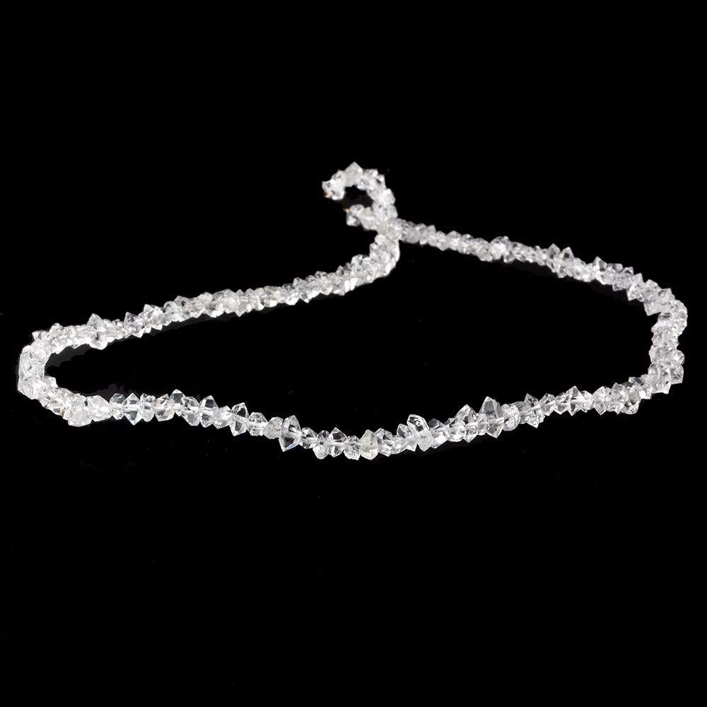 4x2-5x4mm Double Terminated Quartz Crystals 170 beads 16 inch - Beadsofcambay.com