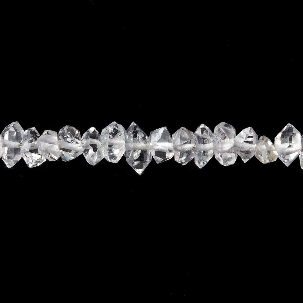 4x2-5x4mm Double Terminated Quartz Crystals 170 beads 16 inch - Beadsofcambay.com