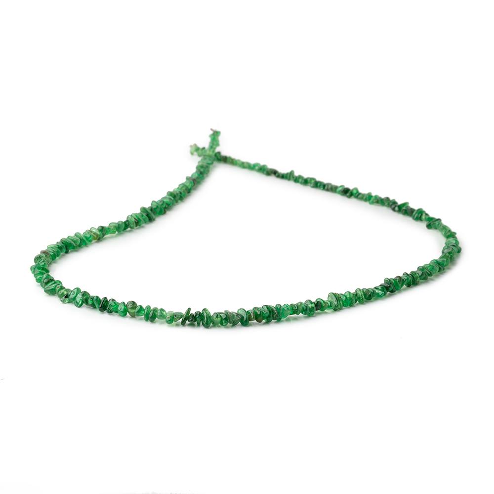 4x2-6x3mm Tsavorite Garnet Polished Chip Beads 18 inch 266 pieces - Beadsofcambay.com