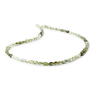 4x3-5x3.5mm Green Tourmaline Plain Oval Beads 16 inch 78 pieces AA - Beadsofcambay.com