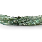 4x3-5x3.5mm Green Tourmaline Plain Oval Beads 16 inch 89 pieces AA - Beadsofcambay.com