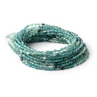 4x3-5x3.5mm Indicolite Tourmaline Plain Oval Beads 16 inch 90 pieces AA - Beadsofcambay.com