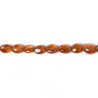 4x3-5x4mm Mandarin Garnet Straight Drill Plain Oval 14.5 inch 95 pieces - Beadsofcambay.com