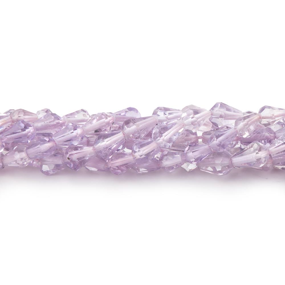 4x3-5x4mm Pink Amethyst Straight Drilled Tear Drop Beads 15 inch 68 pieces - Beadsofcambay.com