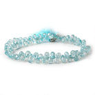 4x3-6x3mm Blue Zircon Faceted Tear Drop Beads 8 inch 91 pieces A - Beadsofcambay.com