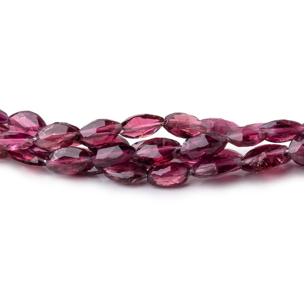 4x3-7x5mm Rubellite Tourmaline Faceted Marquise Beads 16.5 inch 58 pieces AA - BeadsofCambay.com