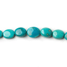 4x3-8x7mm Turquoise Plain Oval Nugget Beads 18 inch 80 pieces - Beadsofcambay.com