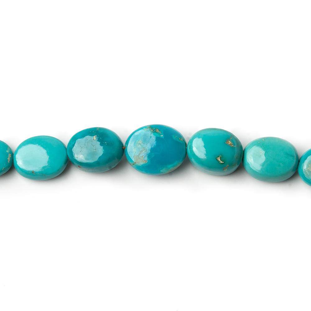 4x3-8x7mm Turquoise Plain Oval Nugget Beads 18 inch 80 pieces - Beadsofcambay.com