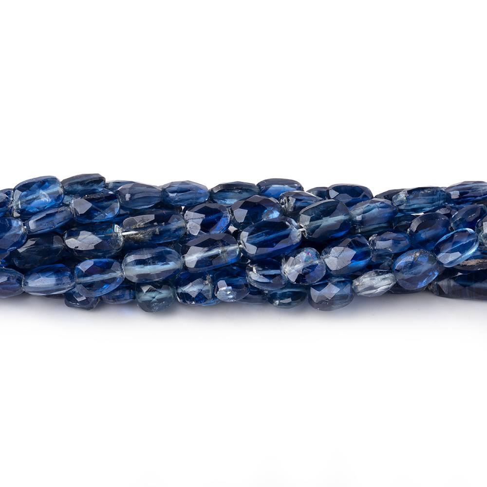 4x3.5-6x4mm Kyanite Faceted Oval Nuggets 17.75 inch 70 Beads - Beadsofcambay.com