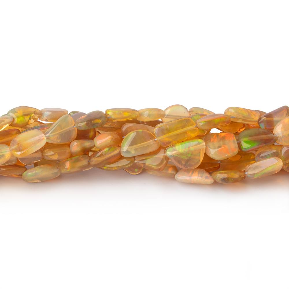 4x3.5-8x4.5mm Golden Ethiopian Opal Plain Nugget Beads 18 inch 72 pieces - Beadsofcambay.com