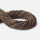 4x3mm Antique Bronze Straight Drilled Oval Freshwater Pearl 15 inch 97 pcs - Beadsofcambay.com