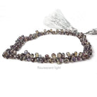 4x3mm Color Change Avocado Sapphire Tear Drop Briolette 8.5 inch 140 pieces - Beadsofcambay.com