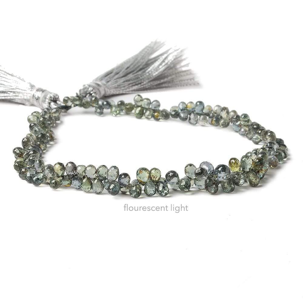 4x3mm Color Change Sapphire Tear Drop Briolette 8.5 inch 130 pieces - Beadsofcambay.com