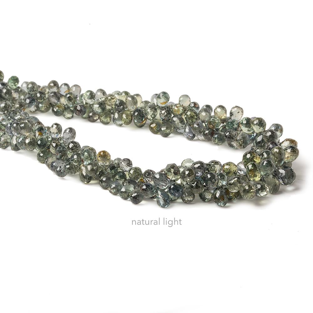 4x3mm Color Change Sapphire Tear Drop Briolette 8.5 inch 130 pieces - Beadsofcambay.com