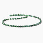 4x3mm Emerald Green Straight Drilled Oval Freshwater Pearl 15 inch 94 pcs - Beadsofcambay.com