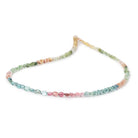 4x3mm Multi Color Tourmaline Plain Oval Beads 16 inch 110 pieces AA - Beadsofcambay.com