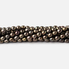 4x3mm Mushroom Green Straight Drill Oval Freshwater Pearls 15 inch 72 beads - Beadsofcambay.com