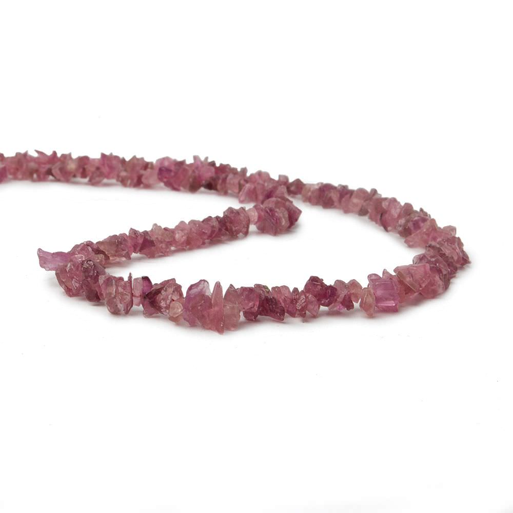 4x3mm Pink Tourmaline Beads Plain Nugget Chips 100 pcs - Beadsofcambay.com