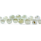 4x4-6x6mm Mystic Prehnite plain heart beads 8 inch 68 pieces - Beadsofcambay.com