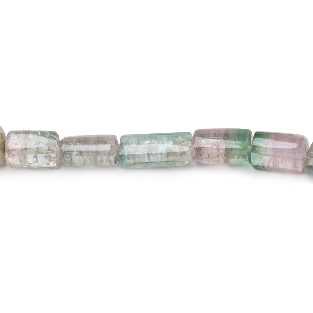 4x4-9x5mm Multi Color Tourmaline Natural Tube Beads 16 inch 55 pieces AA - Beadsofcambay.com
