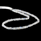 4x4mm Rainbow Moonstone Plain Cube Beads 14 inch 106 pcs - Beadsofcambay.com