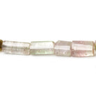 4x5-15x5mm Multi Color Tourmaline plain tube beads 16 inch 42 pieces A Grade - Beadsofcambay.com