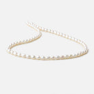 4x5-4.5x6mm Off White straight drilled Oval freshwater pearls 15.5 inch 68 pieces A - Beadsofcambay.com