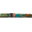 4x5-5x17mm Blue Peruvian Opal plain hexagonal beads 18 inch 43 pieces - Beadsofcambay.com