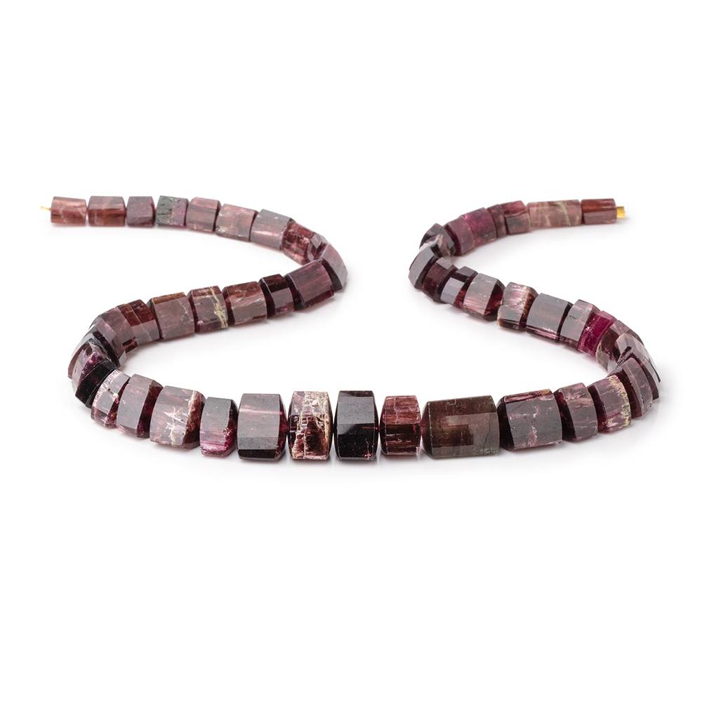4x7-14x10mm Pink Tourmaline Faceted Trillion Beads 16.5 inch 52 pieces AA - Beadsofcambay.com