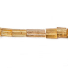 4x7-16x7mm Imperial Topaz plain tube beads 19 inch 58 pieces - Beadsofcambay.com