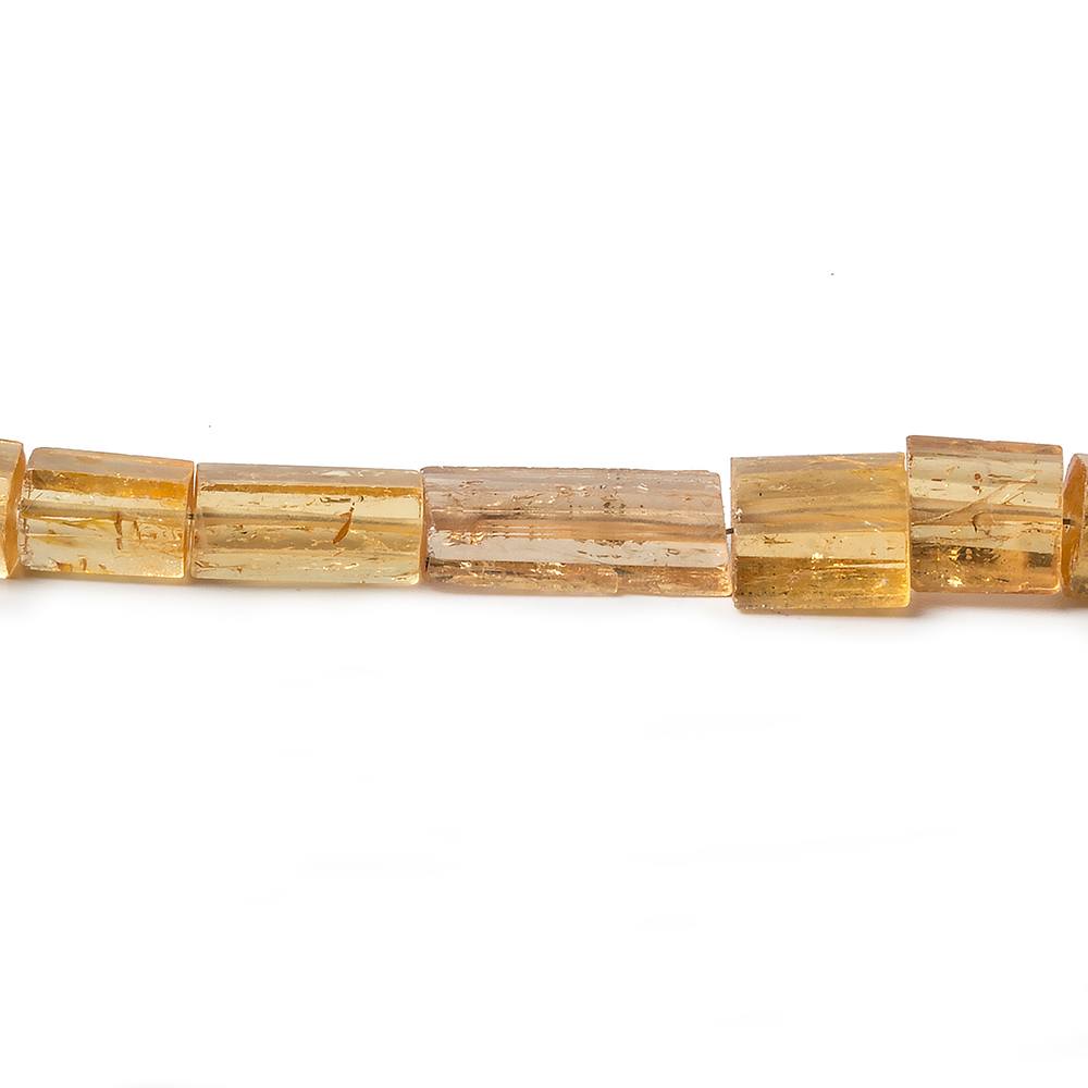 4x7-16x7mm Imperial Topaz plain tube beads 19 inch 58 pieces - Beadsofcambay.com