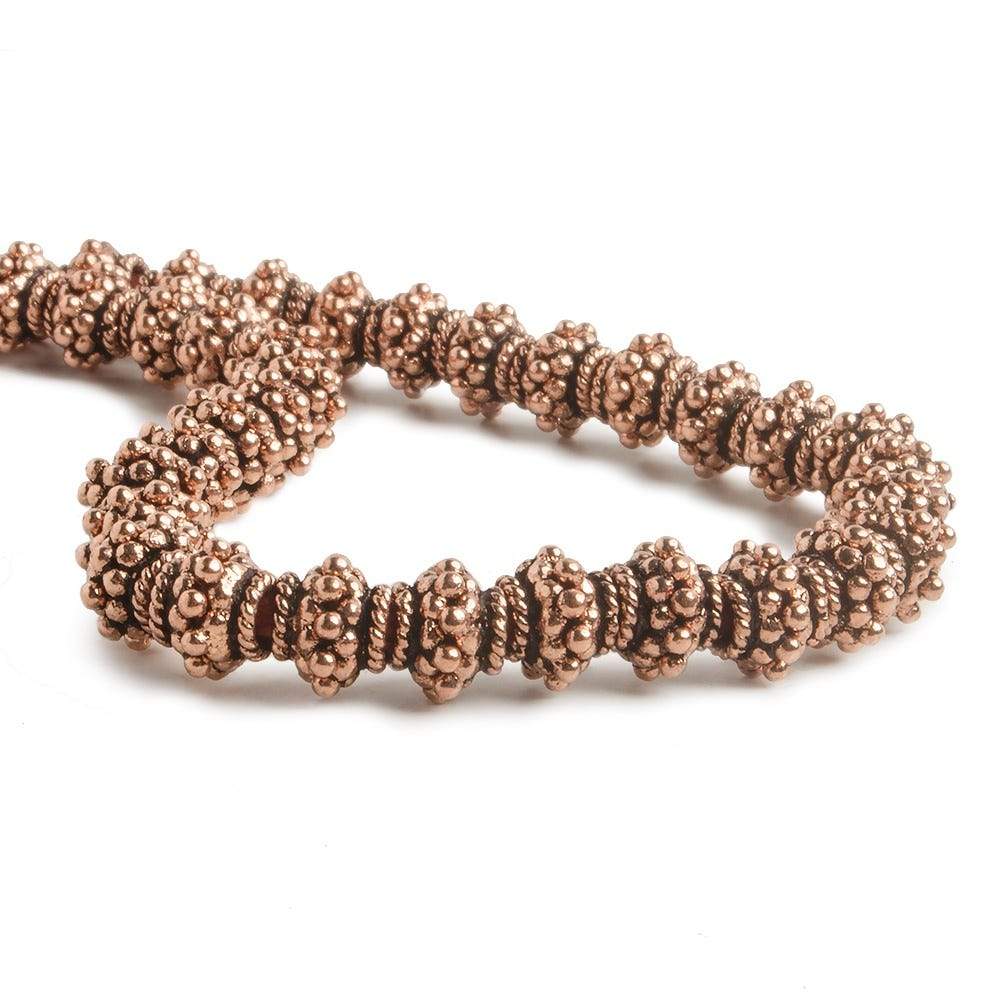 4x7mm Copper Bead Cap 8 inch 65 pcs - Beadsofcambay.com