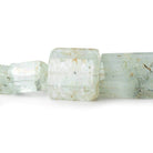 4x8-26x13mm Aquamarine Straight Drilled Natural Crystals 16 inch 33 beads - Beadsofcambay.com