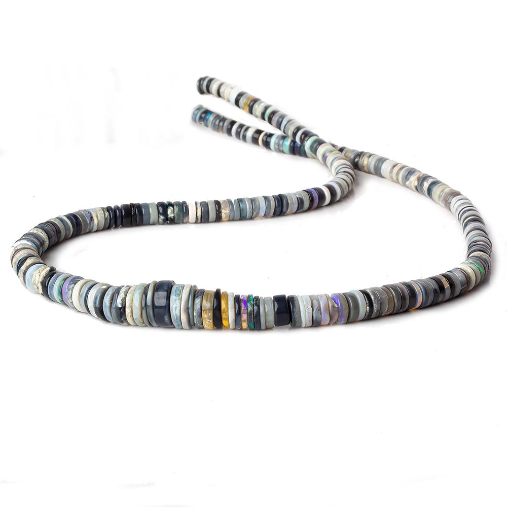 5-10mm Australian Multi Color Opal Heshi Beads 18 inc 285 pieces - Beadsofcambay.com