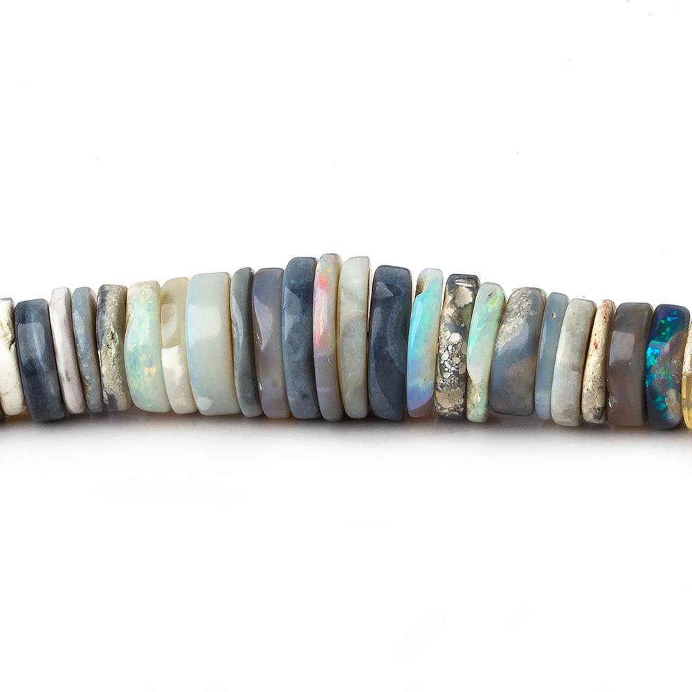5-10mm Australian Multi Color Opal Heshi Beads 18 inc 285 pieces - Beadsofcambay.com