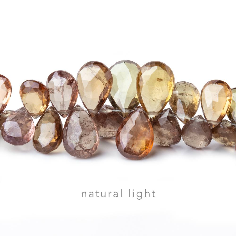 5-10mm Color Change Garnet Faceted Pear Beads 9 inch 97 pieces AAA Grade